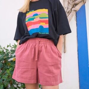Lucy & Yak Charlie Shorts, Size M, Dusty Pink